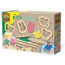 SES ECO Klei met Houten Tools - 3 Kleipotjes