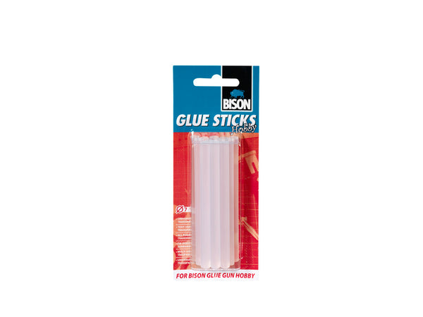 Bison Glue Sticks Hobby 7mm transparant 12 stuks op kaart