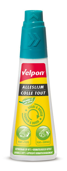 Bison VE-6306624 Alleslijm Velpon 90ml Draai & Doseer Oplosmiddelvrij