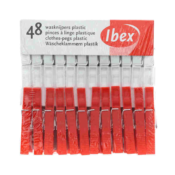 Ibex wasknijpers 48 stuks plastic