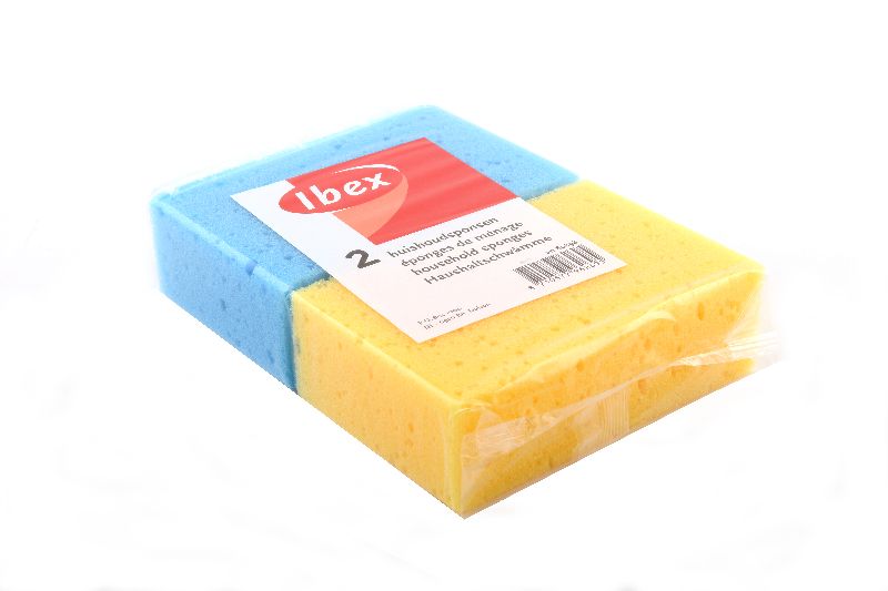 Huishoudspons fijne celstructuur 2 stuks