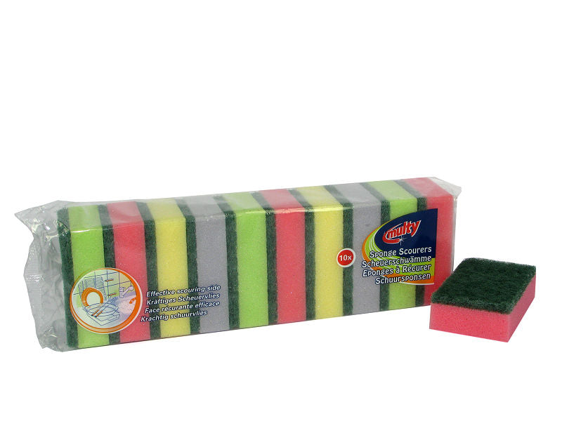 Multy Schuursponzen 10 Stuks