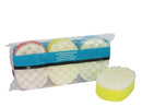 Multy massage badsponsen 3 stuks gemengde kleuren
