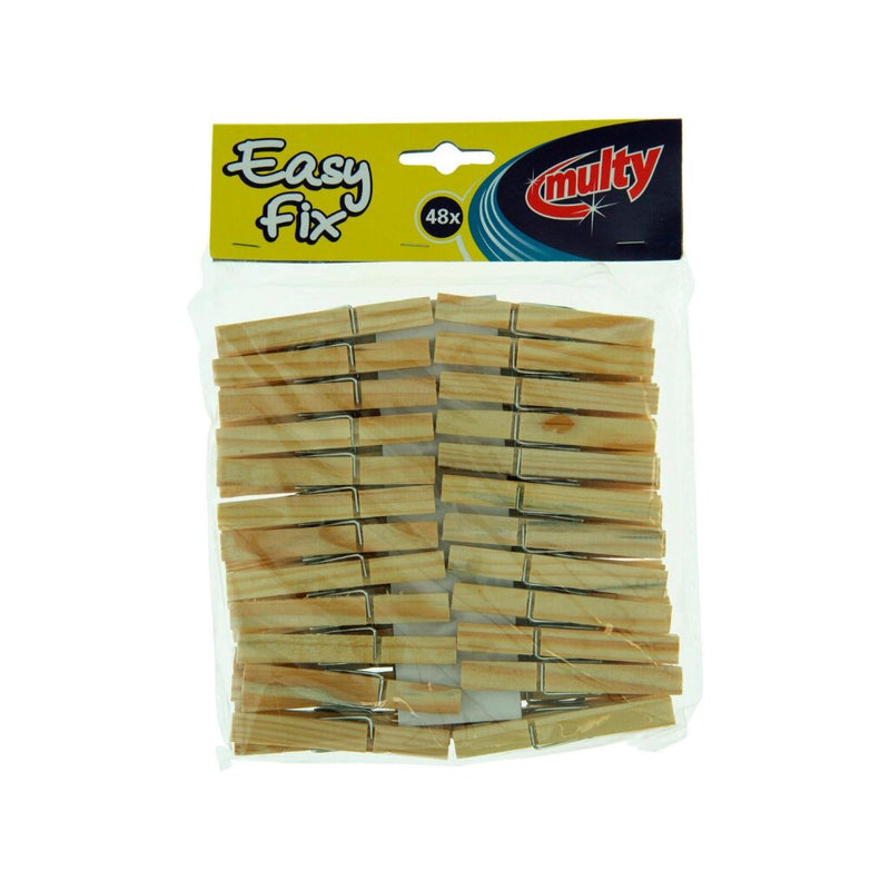 Multy Houten Wasknijpers 48 Stuks