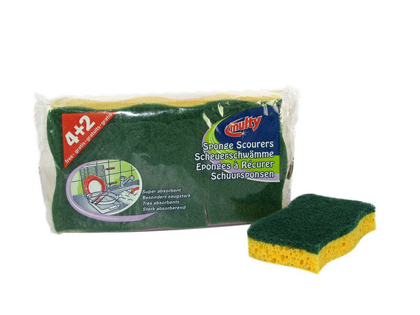 Multy schuurspons golfmodel 4+2 gratis