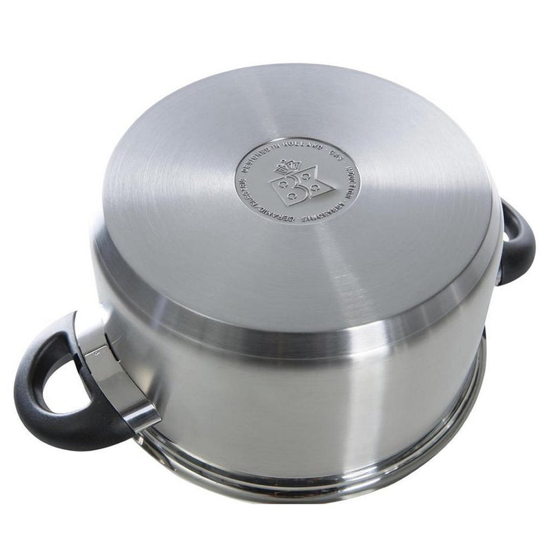 BK Karaat+ Soeppan 24 cm RVS/Zwart
