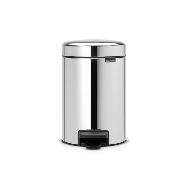 Brabantia Newicon Pedaalemmer 3L Brilliant Staal