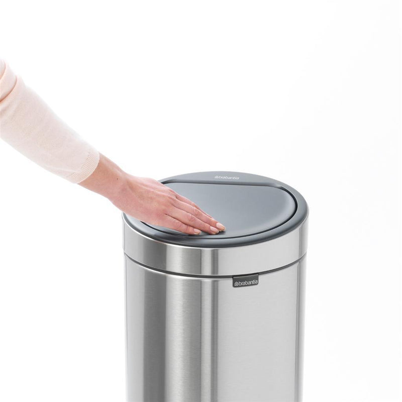 Brabantia Touch Bin Afvalemmer 30L Mat Staal