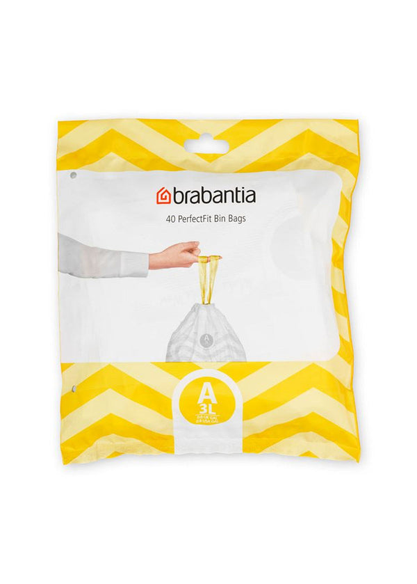 Brabantia PerfectFit Afvalzak, code A, 3L, 40st