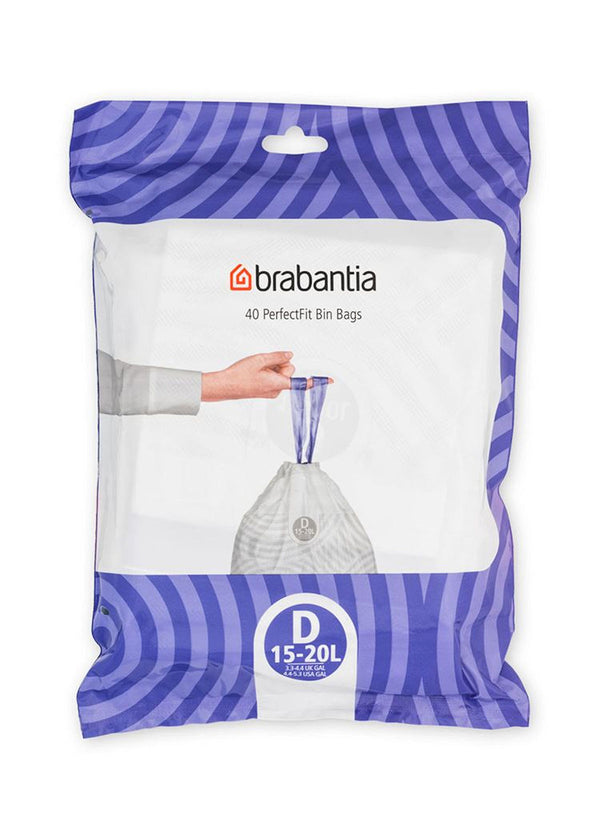 Brabantia PerfectFit Afvalzak, code D, 15-20L, 40