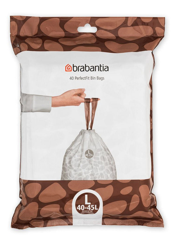 Brabantia PerfectFit Afvalzak, code L, 40-45L, 40st