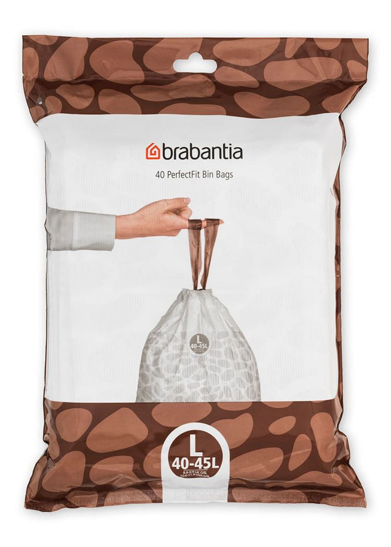 Brabantia PerfectFit Afvalzak, code L, 40-45L, 40st