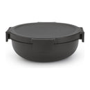 Brabantia Make & Take Salade Lunchkom 1.3L Donkergrijs