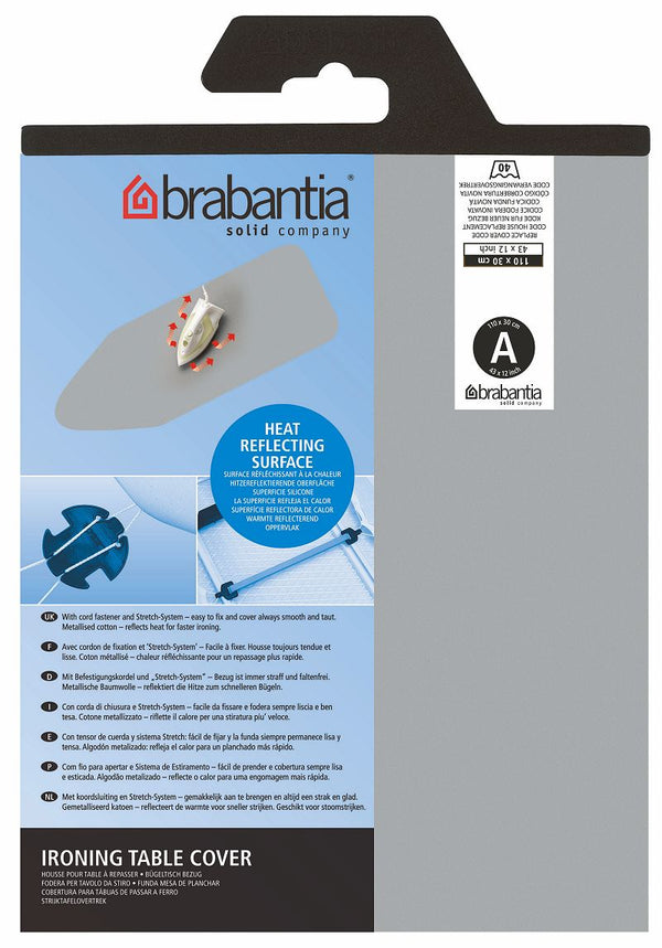 Brabantia Strijkplankhoes A 110x30 cm Metallic