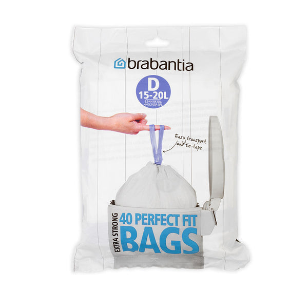 Brabantia afvalzak dispenser pack 15-20 liter (D), 40 stuks