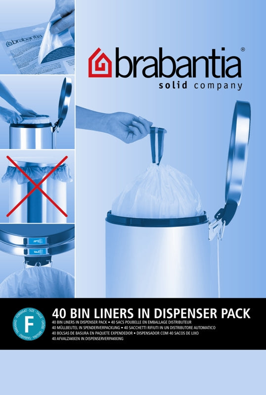 Brabantia afvalzak dispenser pack 20 liter (F) hoog model, 4