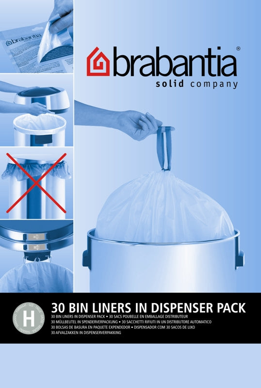 Brabantia afvalzak dispenser pack 50-60 liter (H), 30 stuks