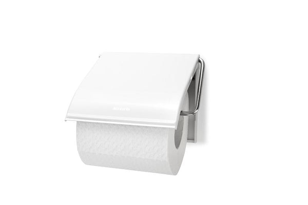 Brabantia toiletrolhouder met klep Wit