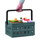 Sunware Square Vouwkrat + Handgreep 24L 44x31.5x21 cm Antraciet