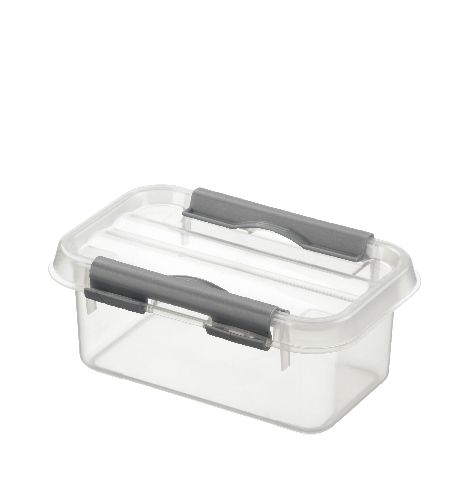 Sunware Q-Line Opbergbox 0.5L Transparant/Zilver
