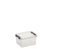 Sunware Q-Line Opbergbox 2L Transparant/Grijs