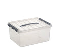 Sunware Q-Line Opbergbox 15L Transparant/Grijs