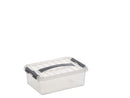Sunware Q-Line Opbergbox 4L Transparant/Grijs