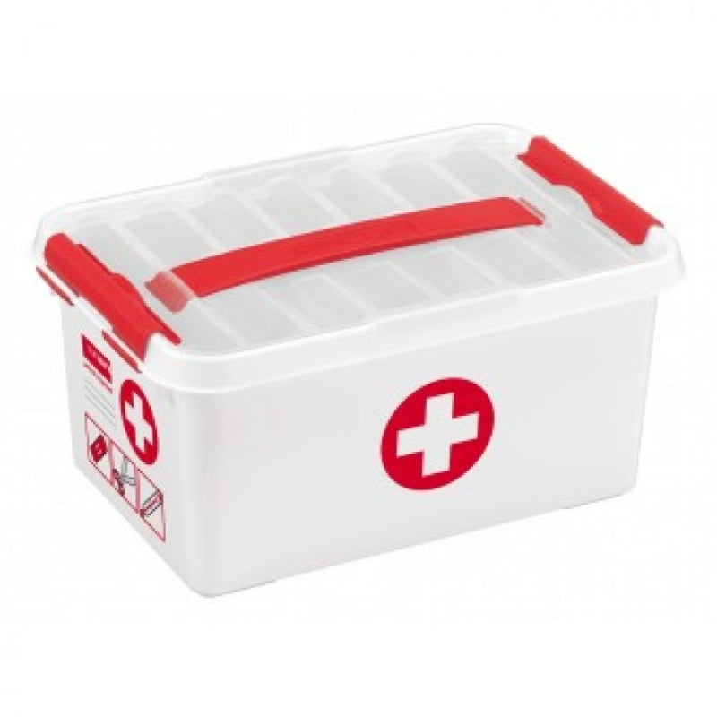 Sunware Q-line First Aid box 6 liter wit/rood