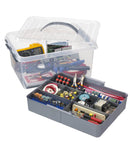 Sunware Q-Line Opbergbox met Inzet 15L Transparant/Grijs