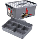 Sunware Q-Line Schoenpoetsdoos 15L 40x30x18 cm Grijs