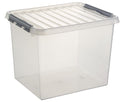Sunware Q-Line Opbergbox 52L Transparant/Grijs
