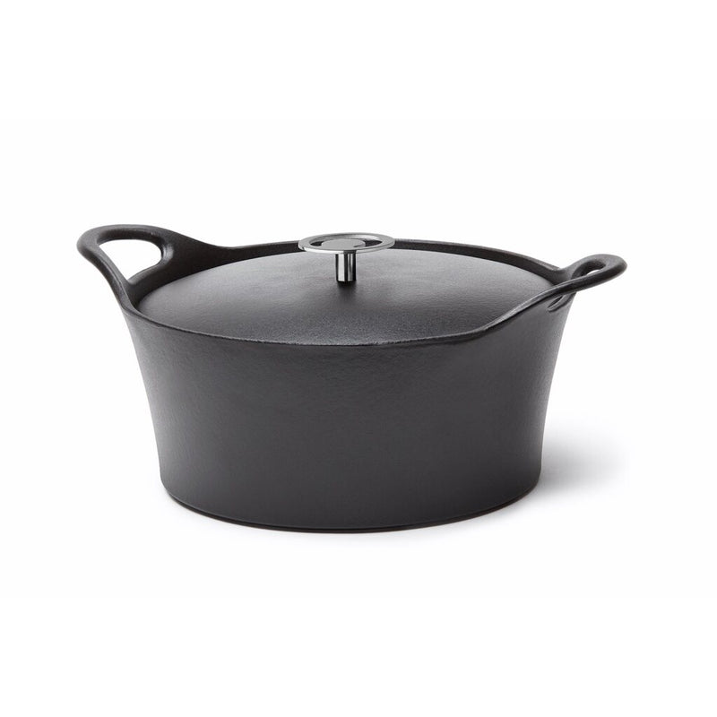Cuisinox Volcan Gietijzeren Braadpan 24 cm Zwart/Ge&euml;mailleerd