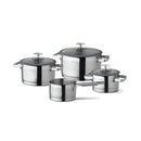 Cuisinox Pannenset 4-delig Denim Blues/RVS