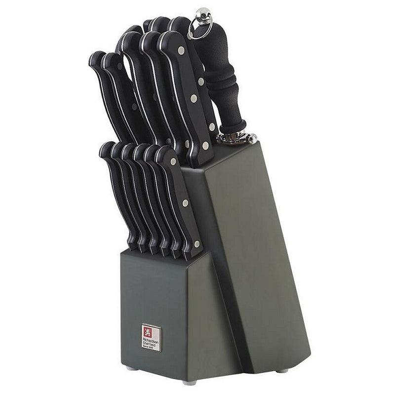 Richardson Sheffield Houten Messenblok Artisan 16-delig Zwart