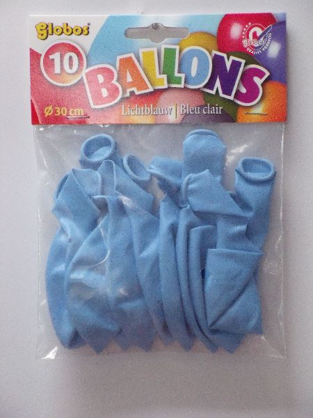 10 lichtblauwe ballonnen 2087