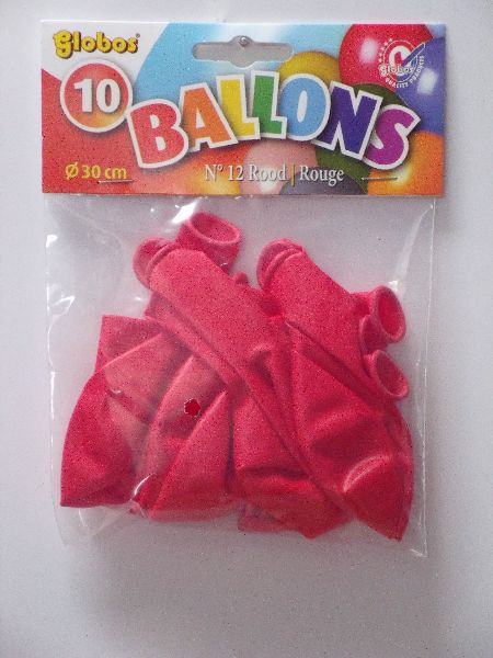 10 Rode ballonnen in zak