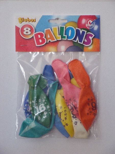 8 cijferballonnen nr. 16 2178