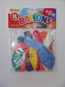 8 x Cijferballonnen Nr. 6