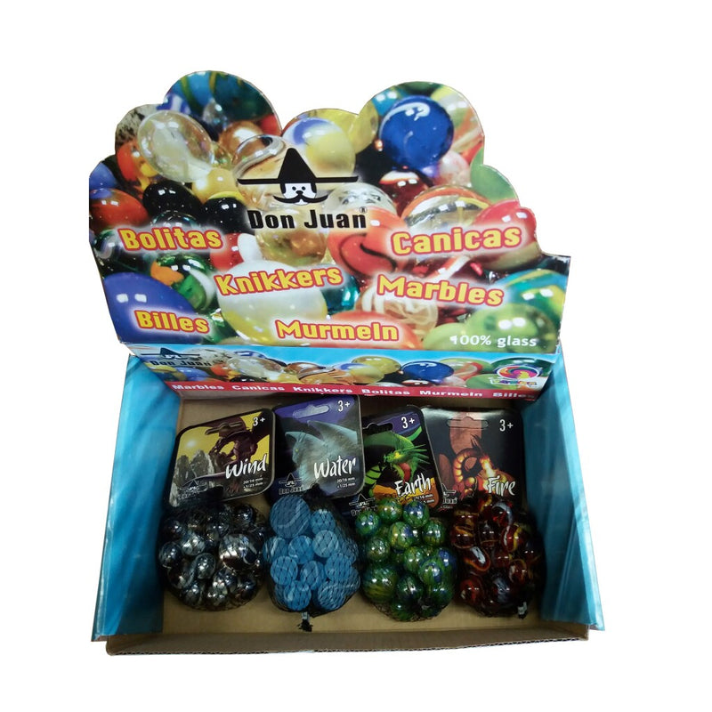 Don Knikkermix Dragons 20 Knikkers Display 20 Sets van 20