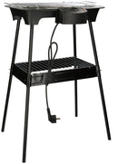 Cuisinier Deluxe CD02822 Elektrische Barbecue 2000W Staand + Tafelmodel