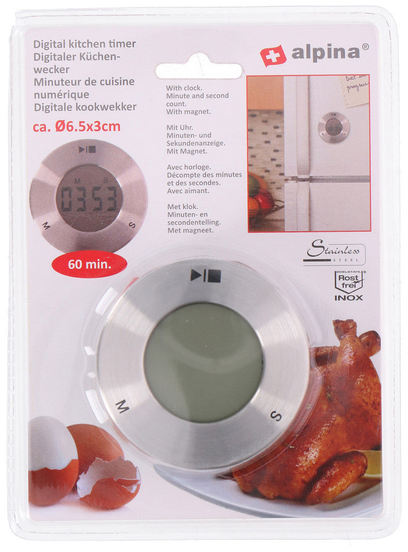 Kookwekker digitaal magneet 6,5x3cm