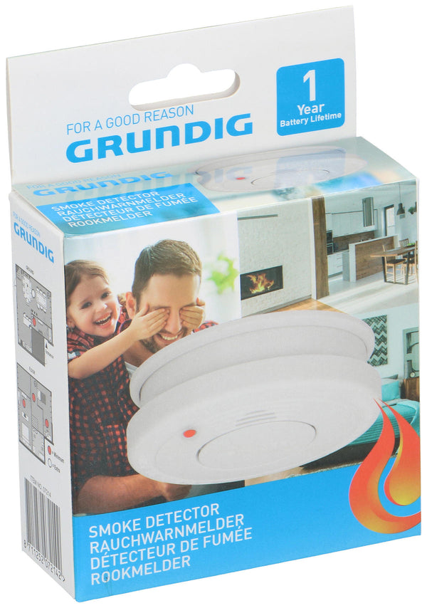 Grundig Rookmelder 10 cm Wit