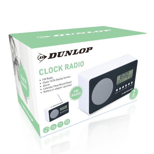 Dunlop Wekkerradio FM digitaal incl kalender