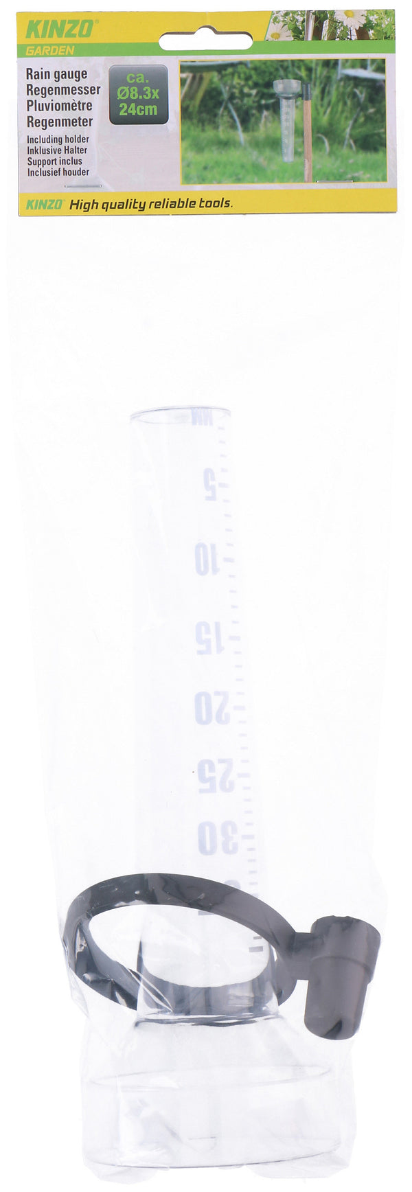 Regenmeter met houder 24x8,2cm