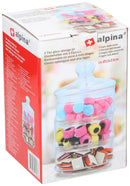 Alpina Voorraadpot glas 3-laags dia 12x h 23cm