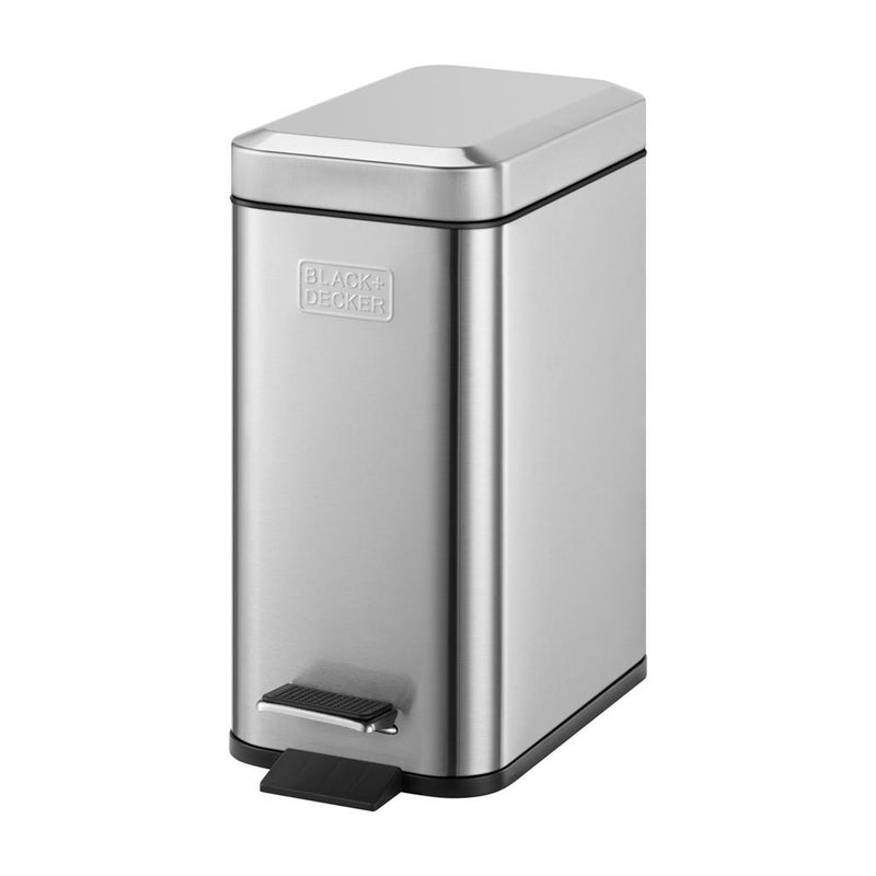 Black&amp;Decker Pedaalemmer 5L RVS/Zwart