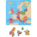 Houten Puzzel Europa 18-delig 30x30 cm