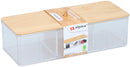 Make-up organizer bamboe 23,5x9,5x7,5cm