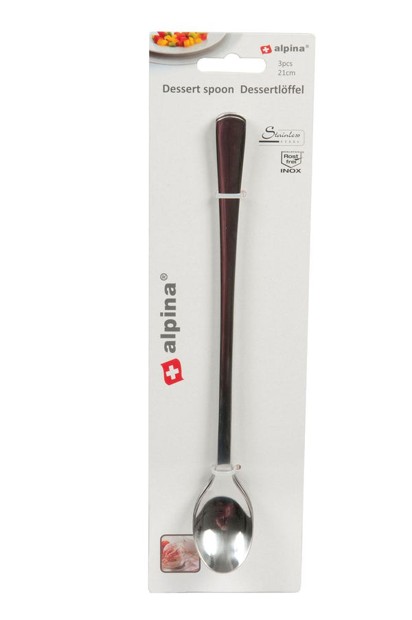 Alpina Dessertlepels 21 cm 3 Stuks RVS