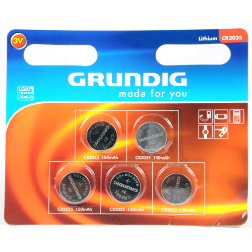 Grundig Knoopcel CR2025 5 Stuks